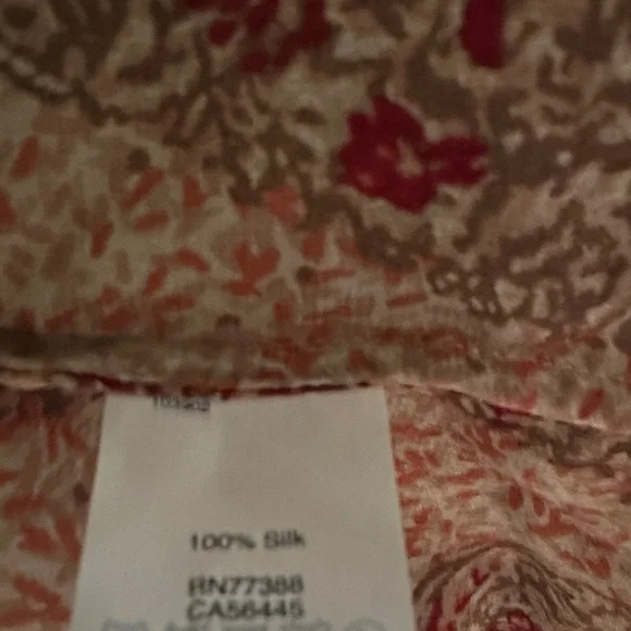 Madewell Silk Off the Shoulder Paisley Top Blouse - Picture 3 of 5